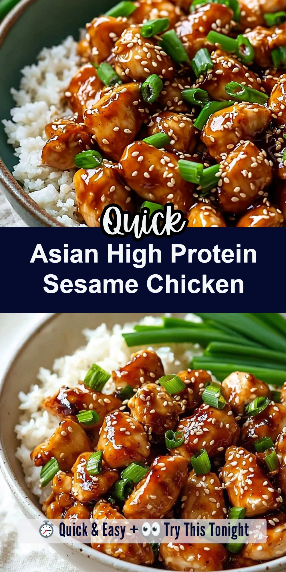 Asian High Protein Sesame Chicken