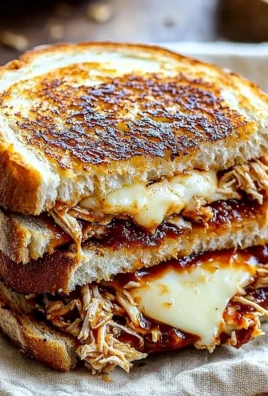 Delicious BBQ Chicken Grilled Cheese sandwich with crispy bread and melted cheese