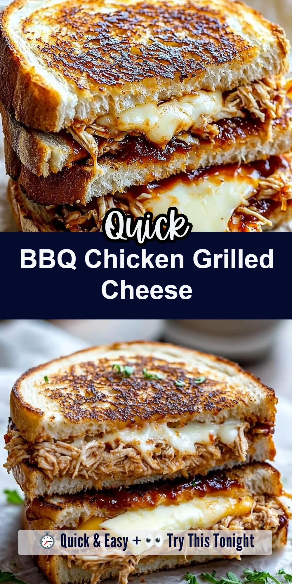 BBQ Chicken Grilled Cheese