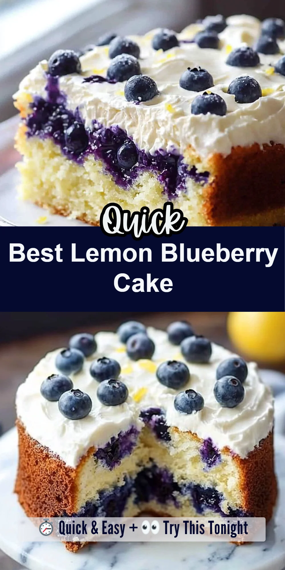 Best Lemon Blueberry Cake