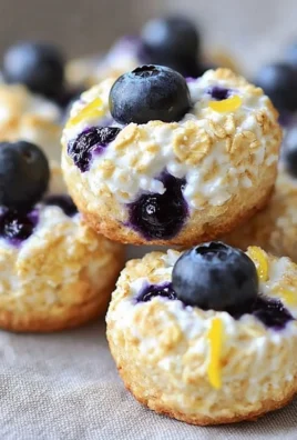 Blueberry and Lemon Zest Cottage Cheese Bites served on a plate
