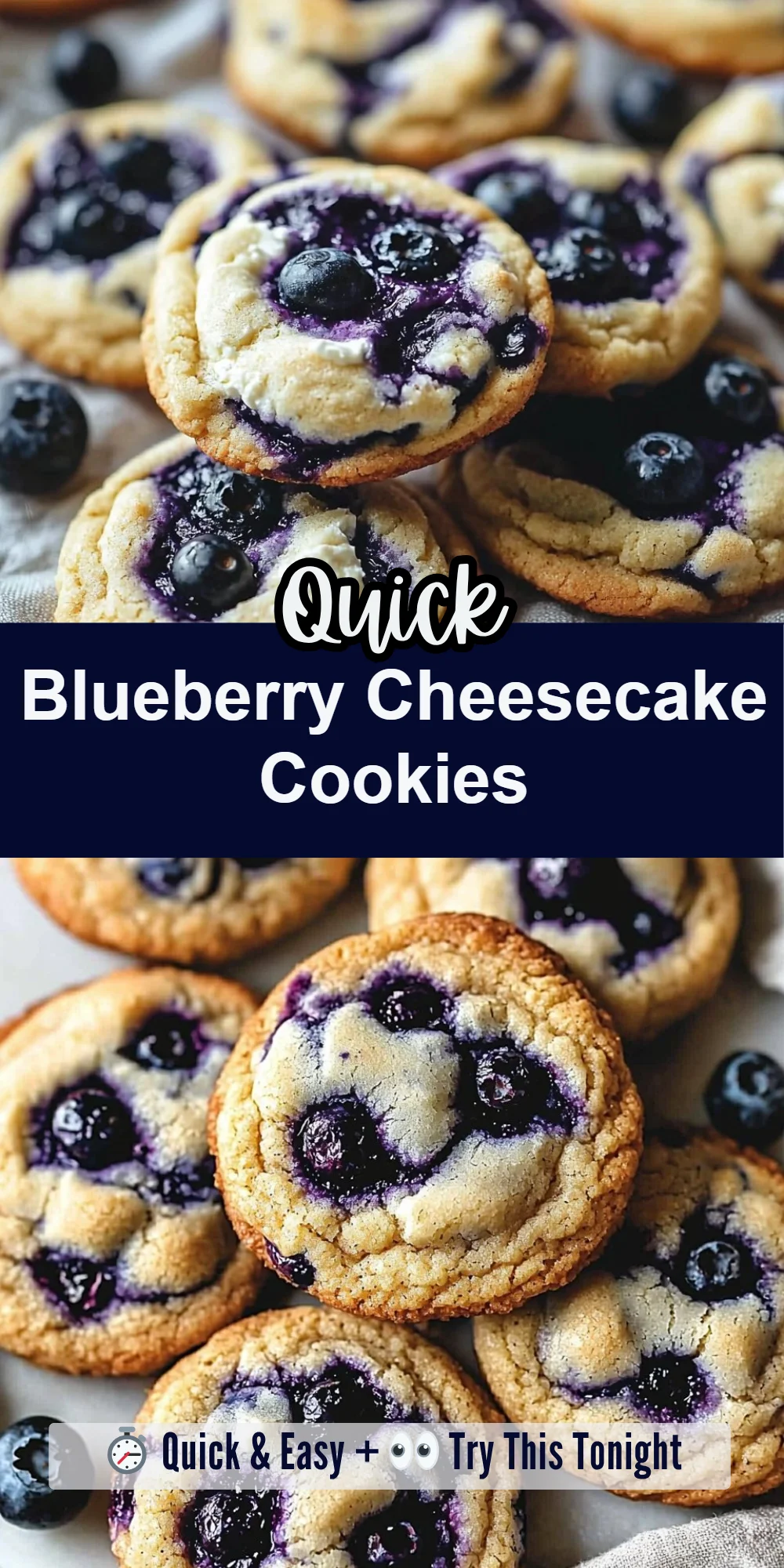 Blueberry Cheesecake Cookies