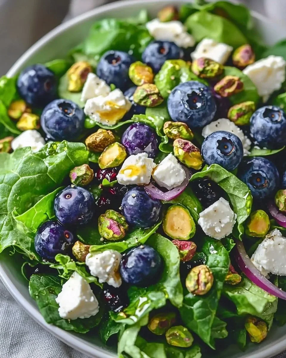 Blueberry Pistachio Spring Salad
