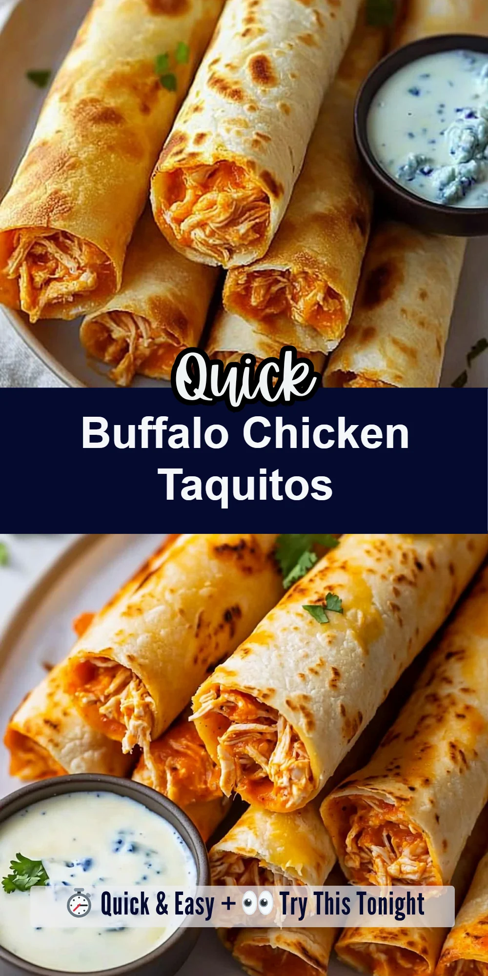 Buffalo Chicken Taquitos
