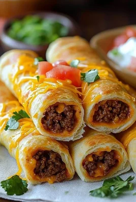 Cheesy taco sticks served with salsa and garnished with fresh cilantro.