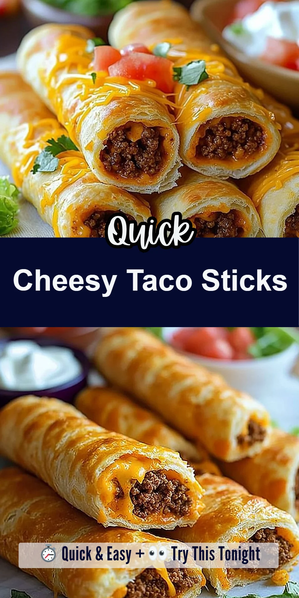 Cheesy Taco Sticks