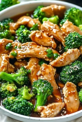 Delicious plate of Chinese Chicken and Broccoli stir-fry