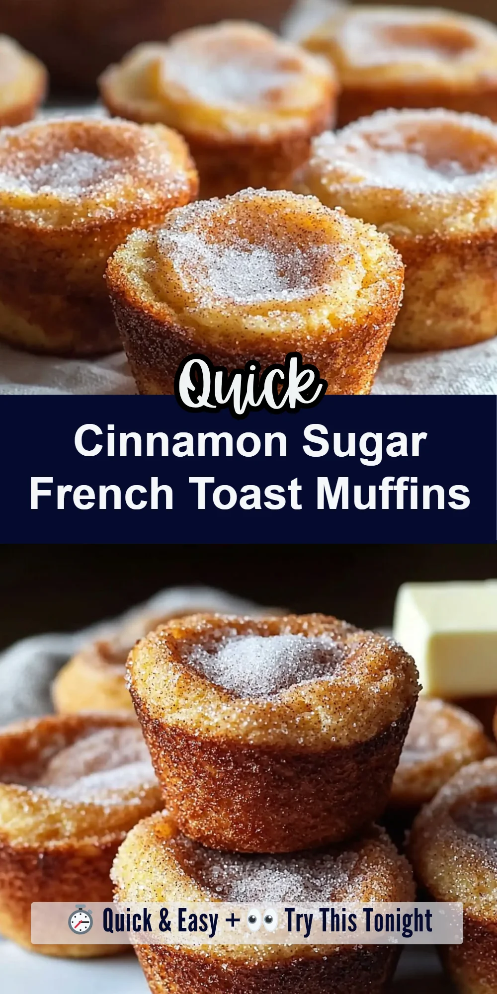 Cinnamon Sugar French Toast Muffins