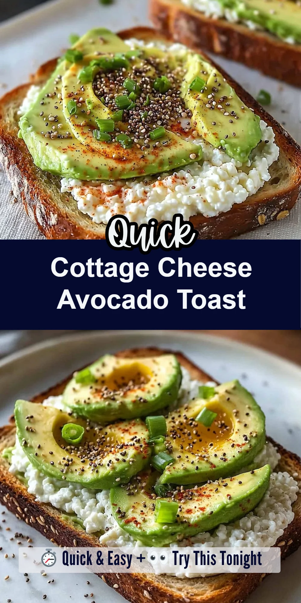 Cottage Cheese Avocado Toast