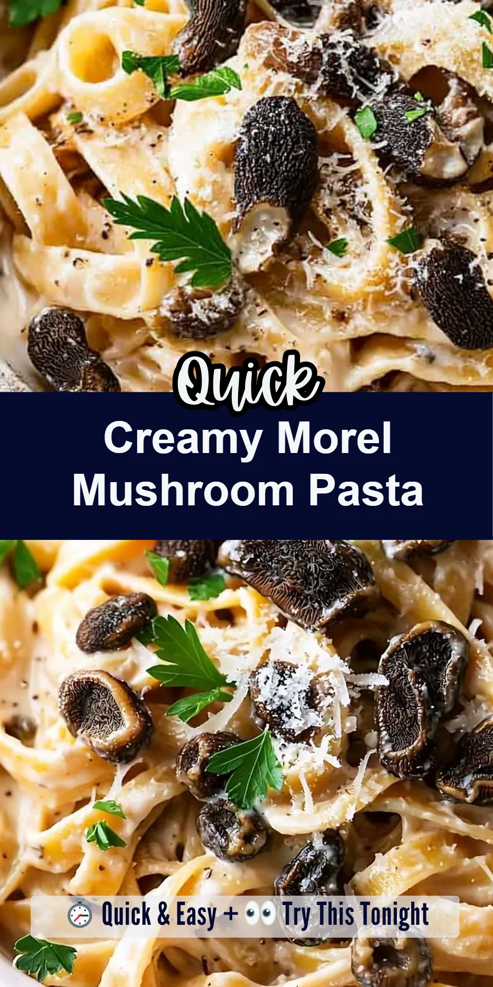 Creamy Morel Mushroom Pasta