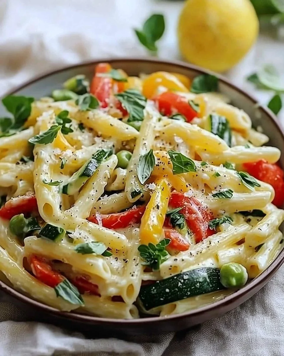 Creamy Pasta Primavera