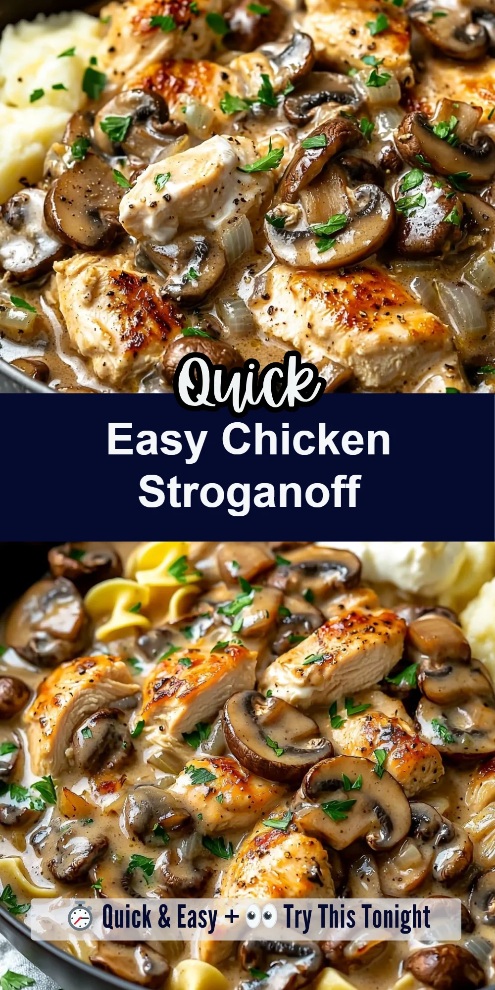 Easy Chicken Stroganoff