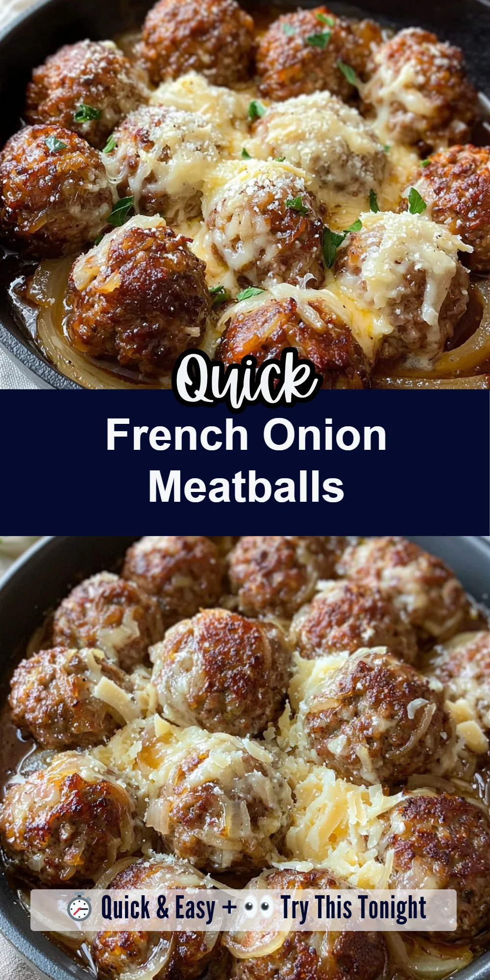 French Onion Meatballs