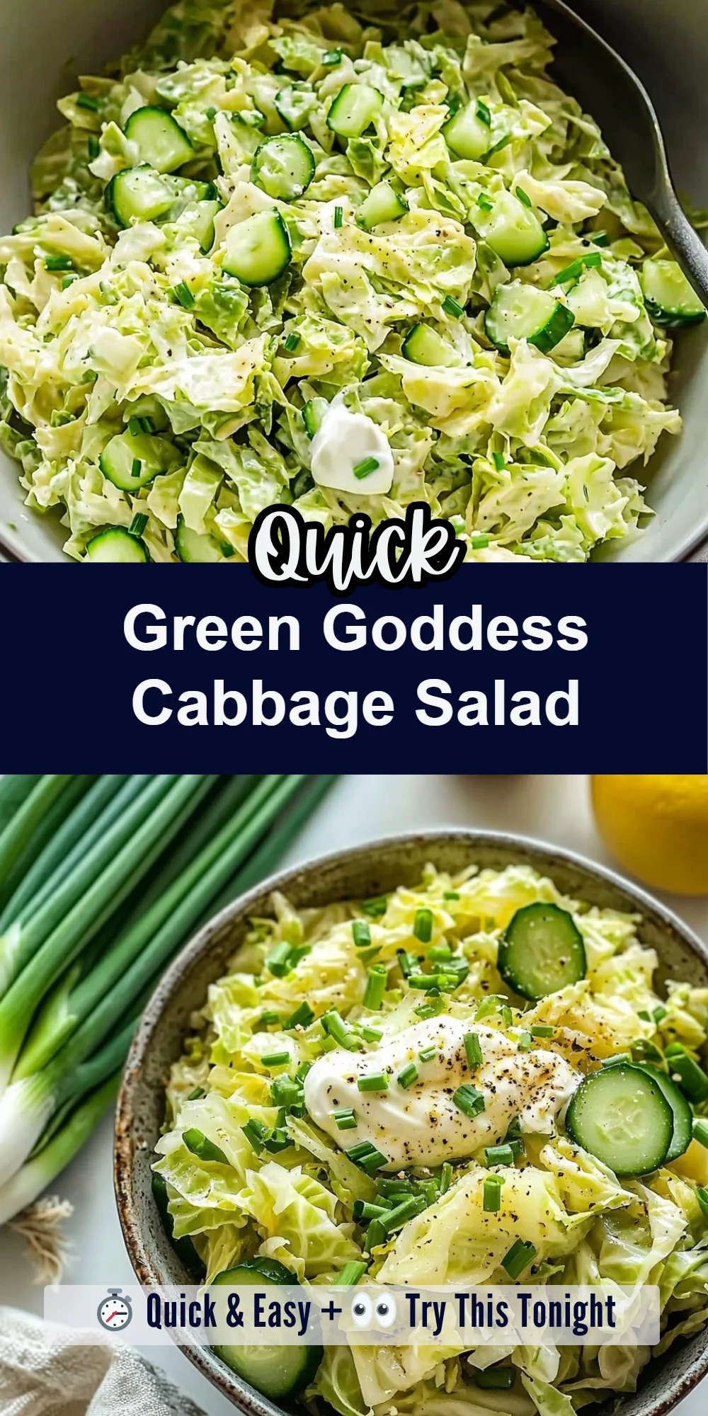 Green Goddess Cabbage Salad
