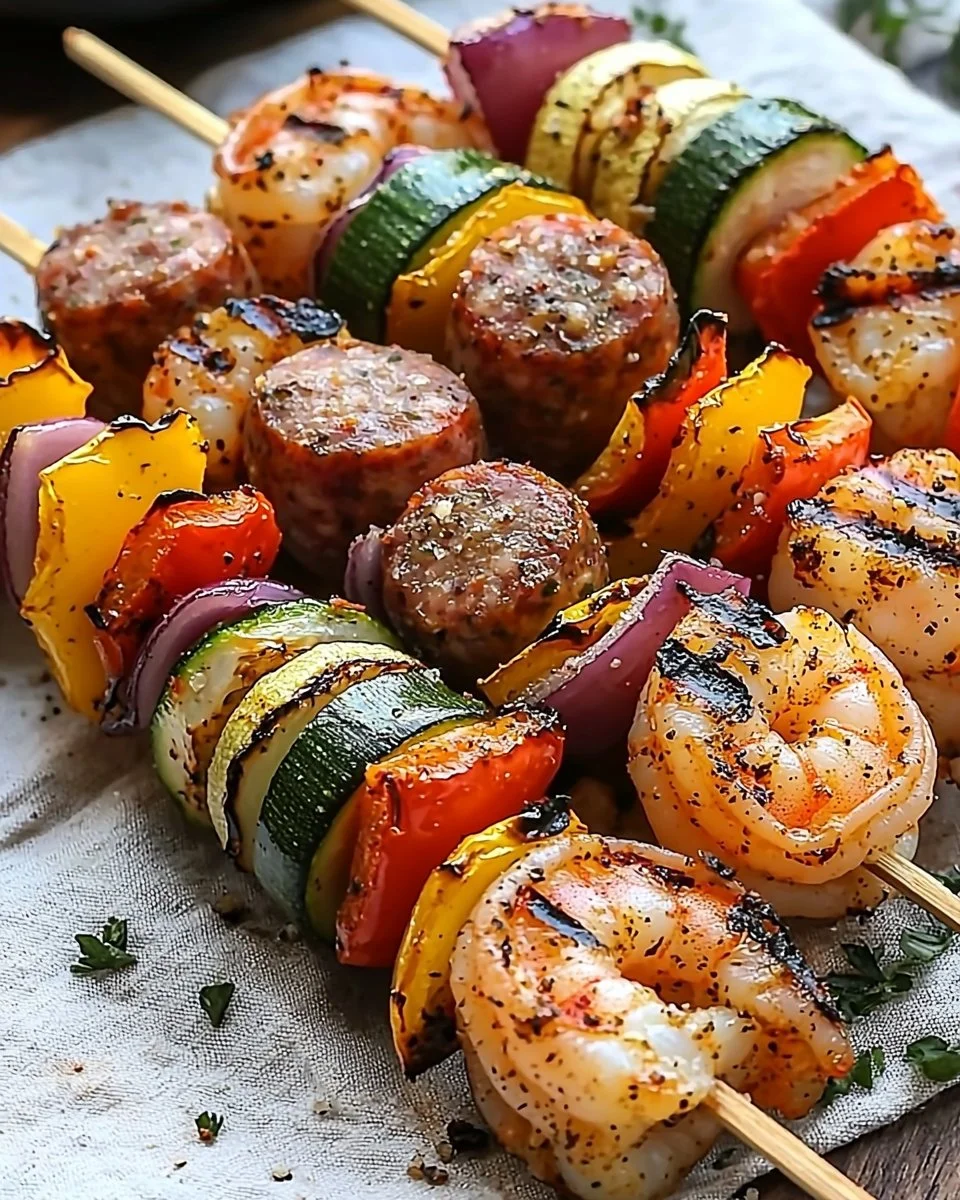 Grilled Seafood Skewers