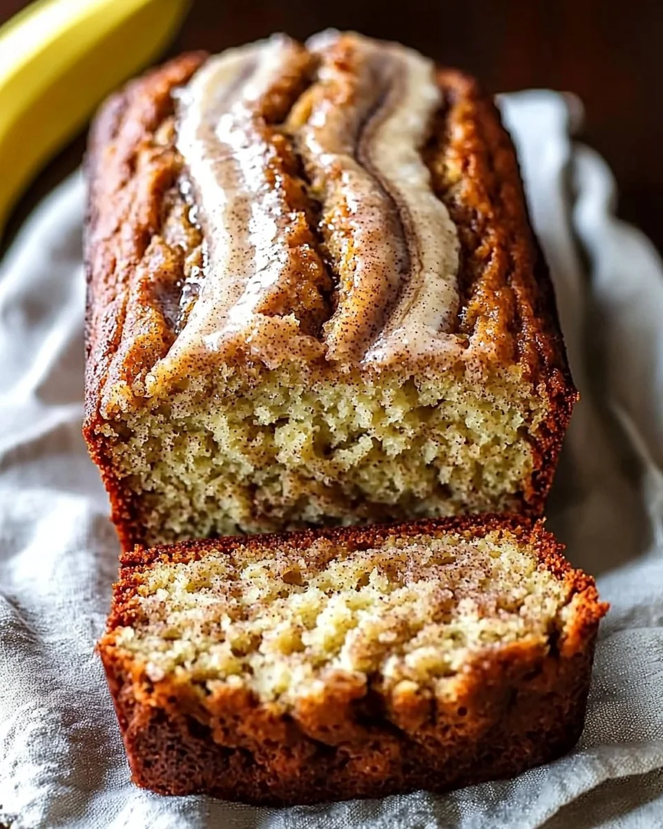 Homemade Cinnamon Swirl Banana Bread