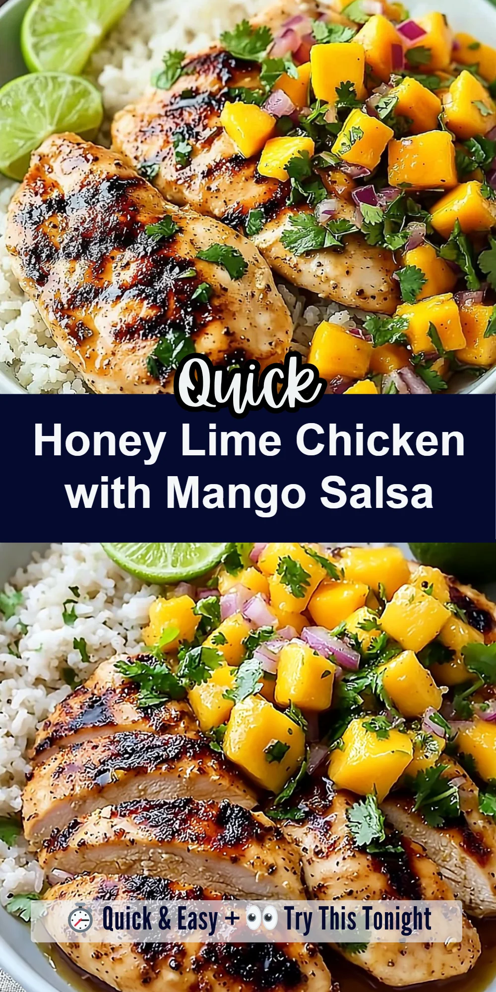 Honey Lime Chicken with Mango Salsa