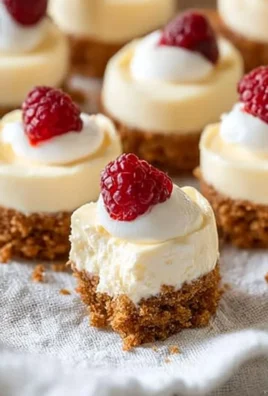 Delicious mini cheesecakes served on a platter with toppings