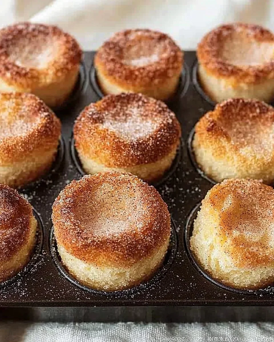 Mini French Breakfast Puffs on a plate, perfect for brunch or breakfast.