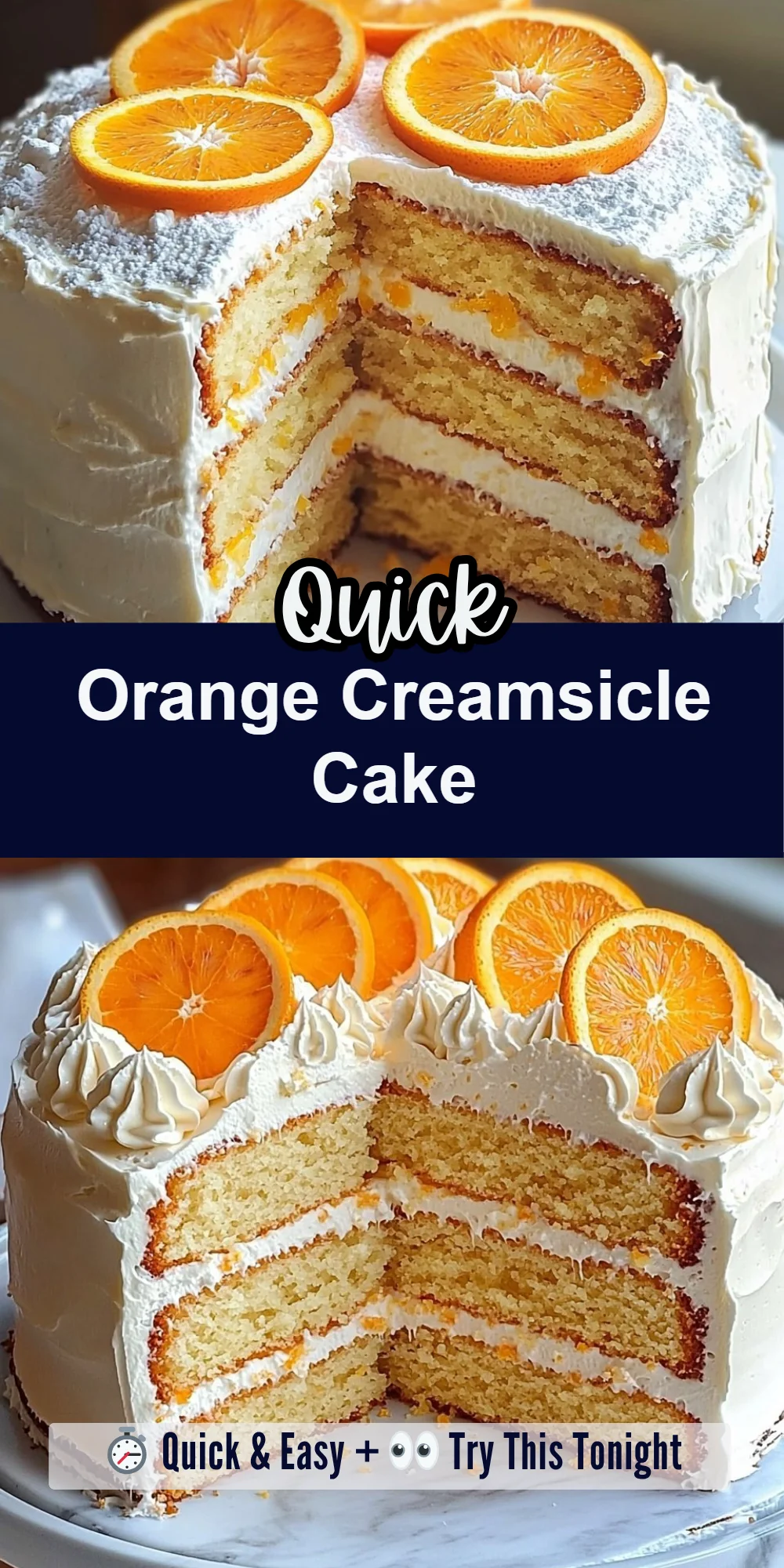 Orange Creamsicle Cake
