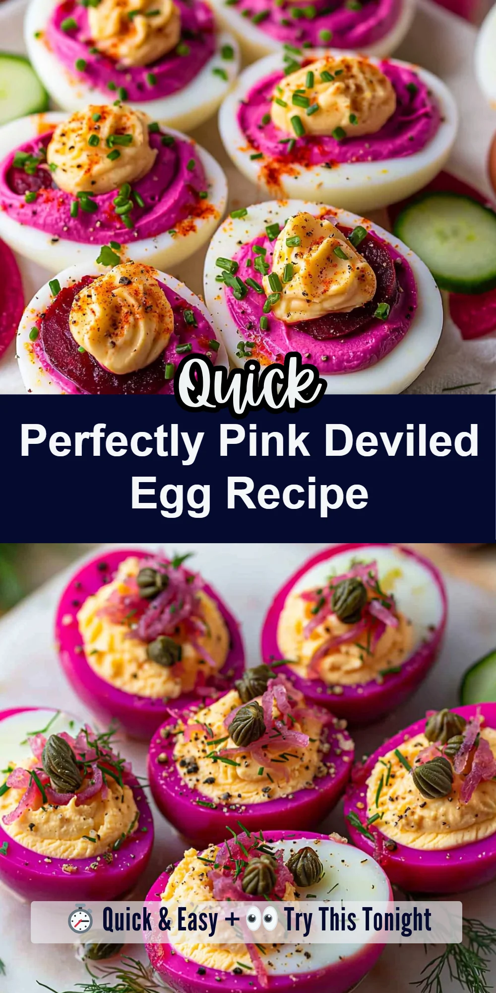 Perfectly Pink Deviled Egg Recipe