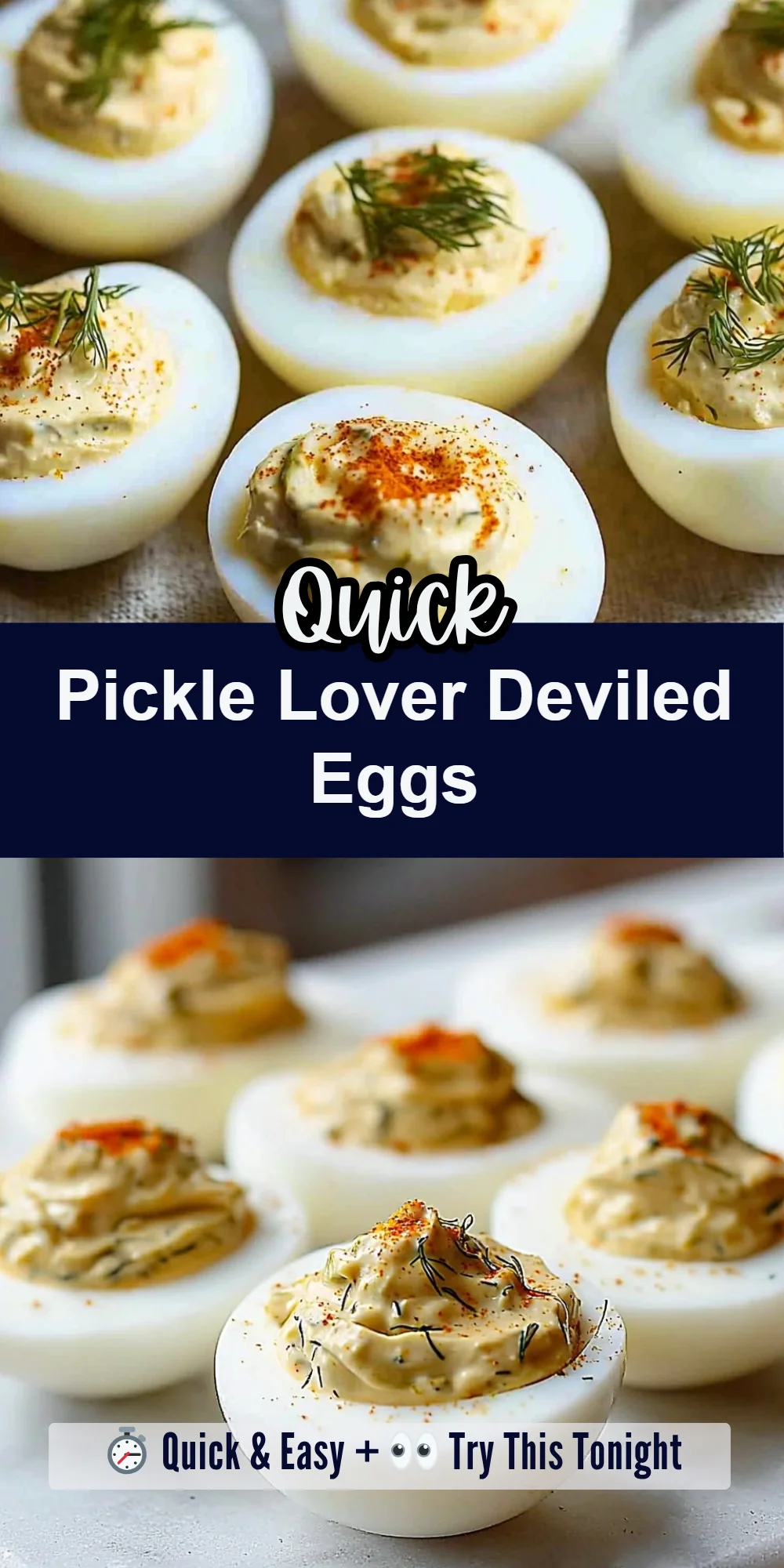 Pickle Lover Deviled Eggs