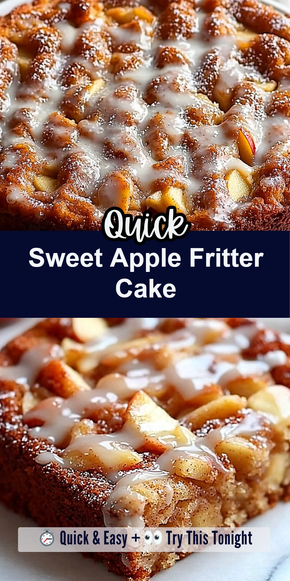 Sweet Apple Fritter Cake