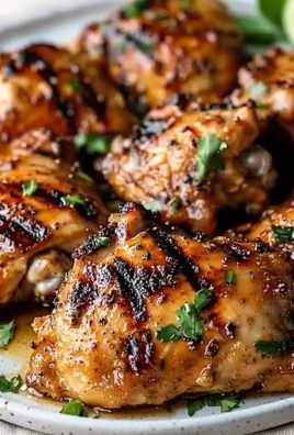 Deliciously grilled Thai chicken marinated in rich spices and served with fresh herbs.