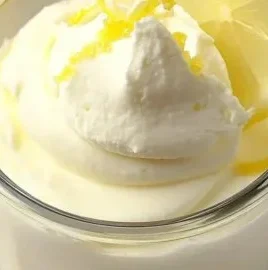 4-Ingredient no-bake lemon mousse served in a bowl