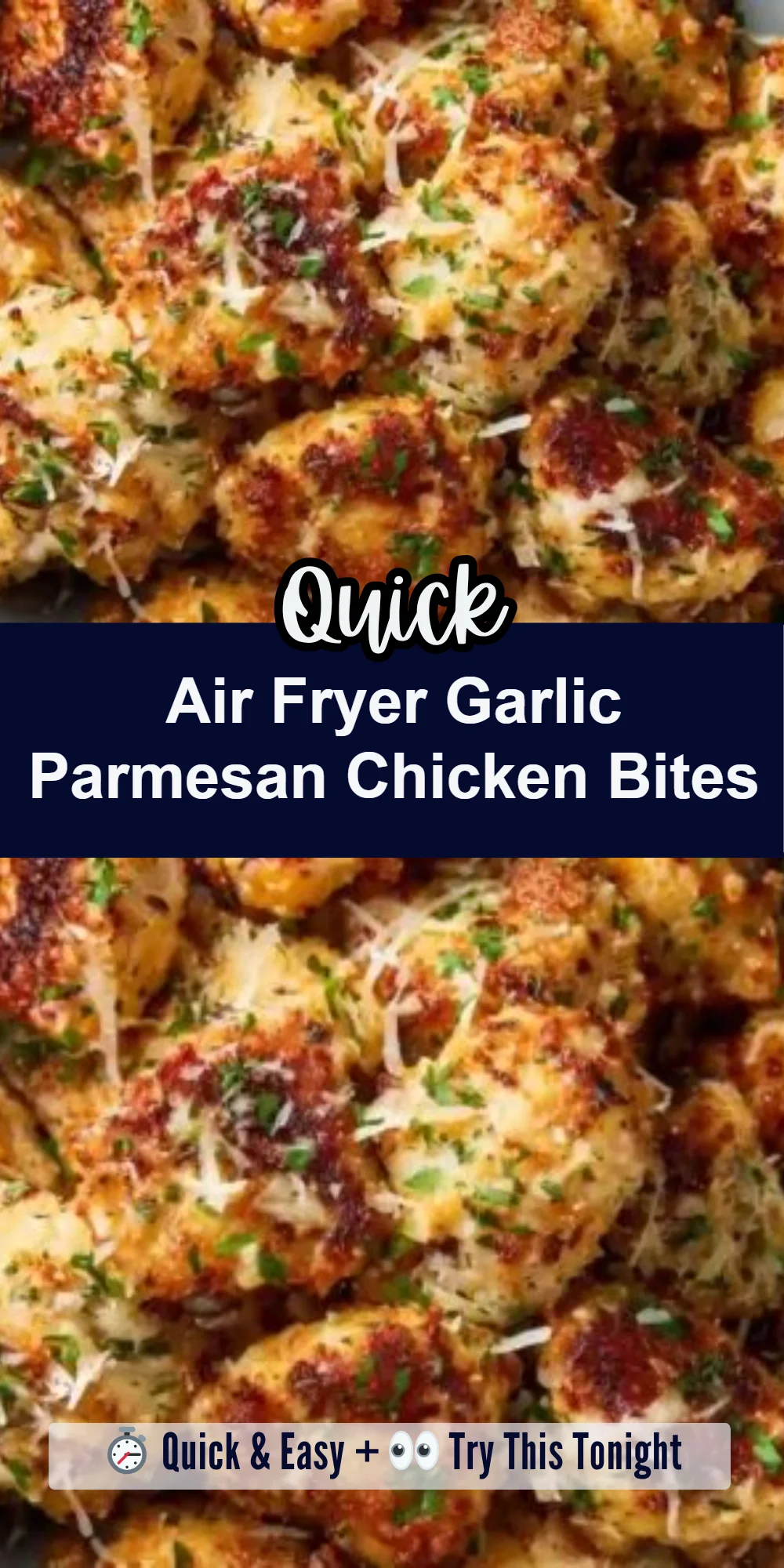 Air Fryer Garlic Parmesan Chicken Bites
