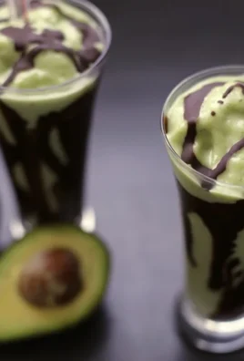 Delicious Indonesian avocado shake made with ripe avocados and ice