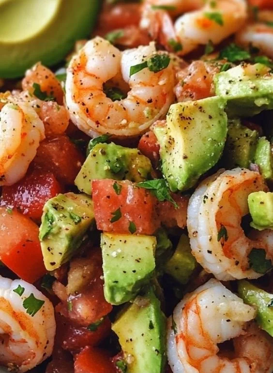 Avocado Salsa Shrimp Salad