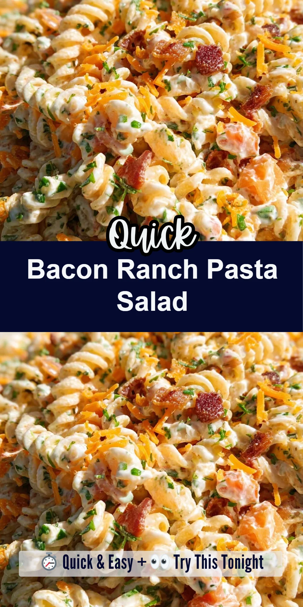 Bacon Ranch Pasta Salad
