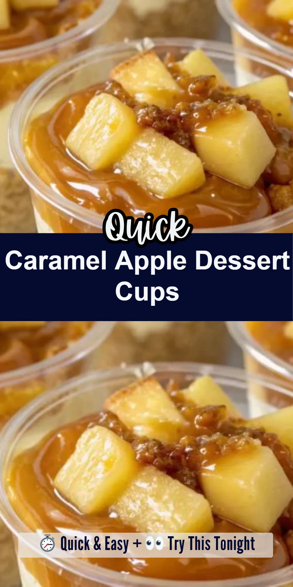 Caramel Apple Dessert Cups