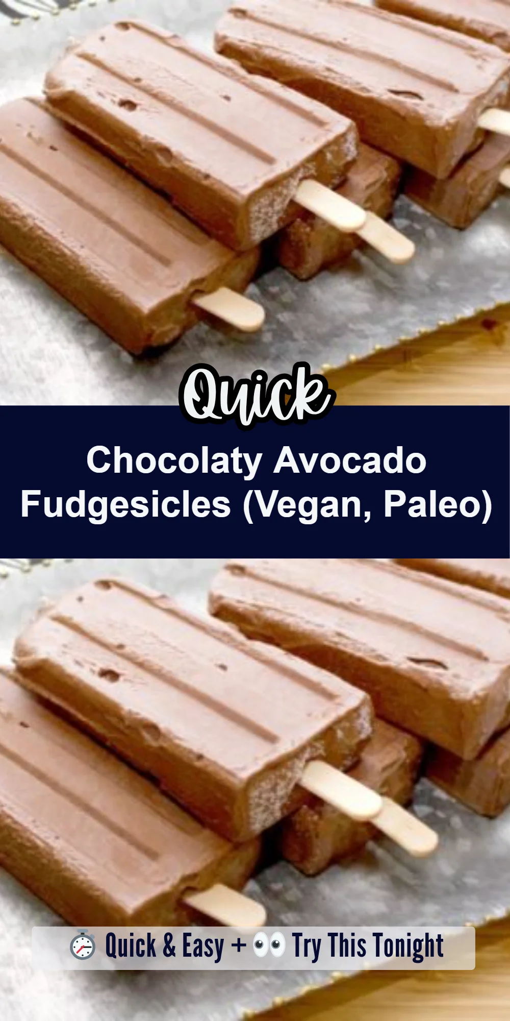 Chocolaty Avocado Fudgesicles (Vegan, Paleo)