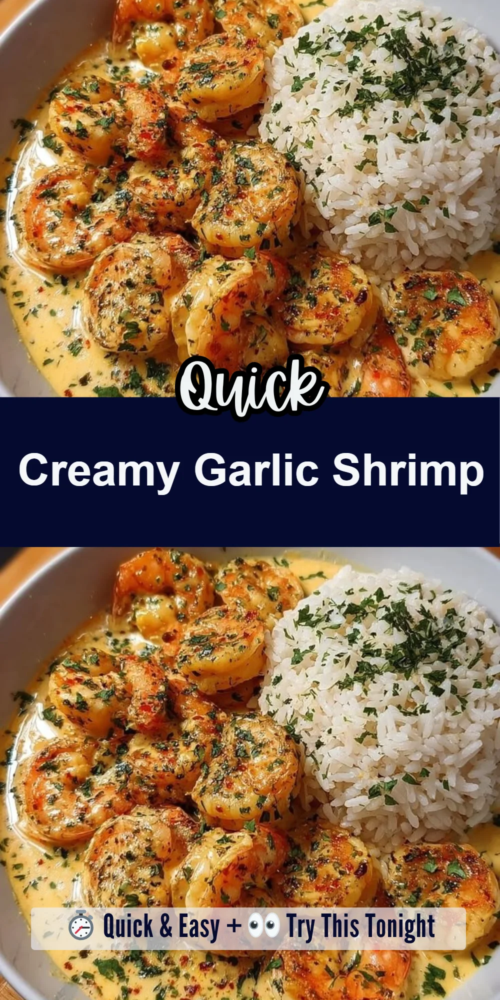 Creamy Garlic Shrimp