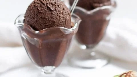 Dark Chocolate Avocado Ice Cream - vegan, low carb, AIP, THM:S