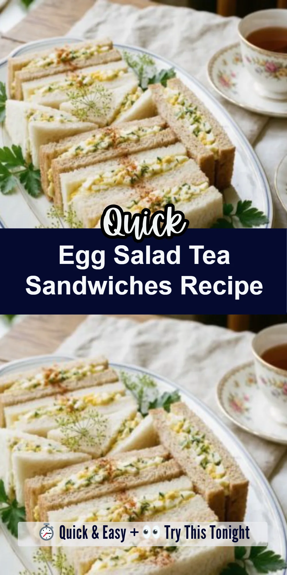 Egg Salad Tea Sandwiches Recipe