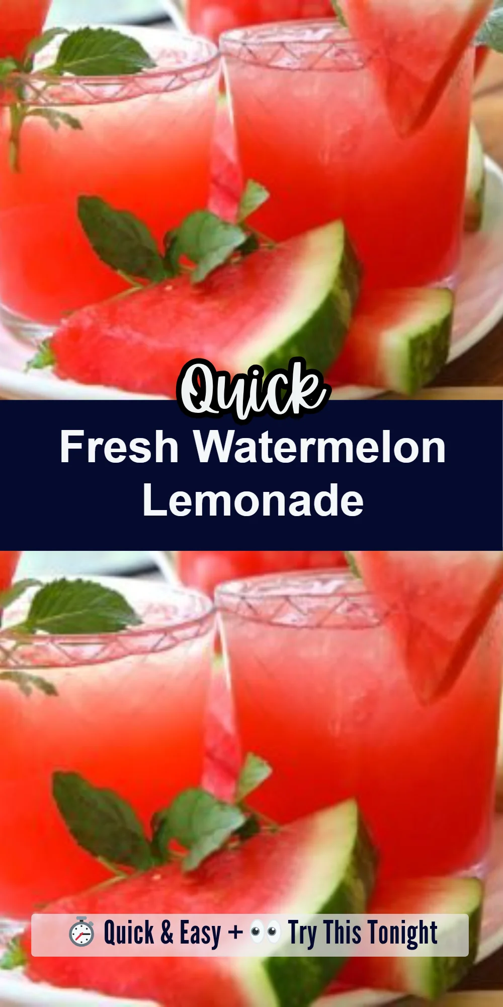 Fresh Watermelon Lemonade
