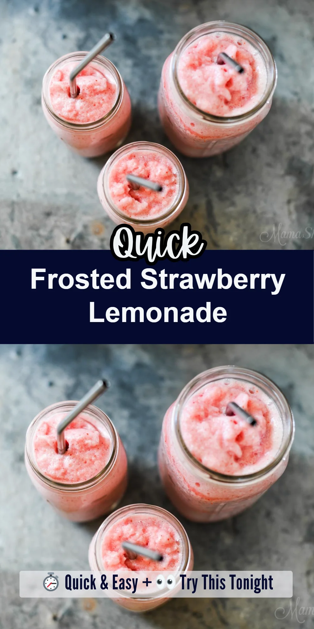 Frosted Strawberry Lemonade