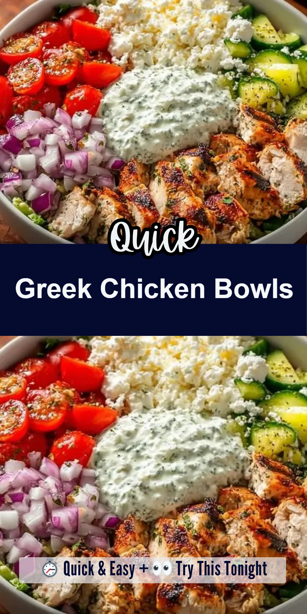 Greek Chicken Bowls