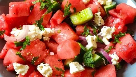 Greek Watermelon Salad