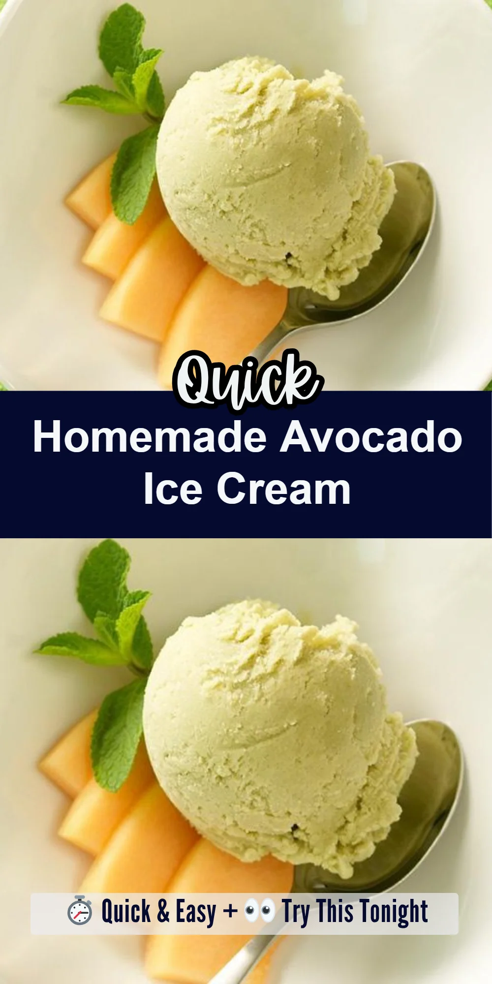 Homemade Avocado Ice Cream