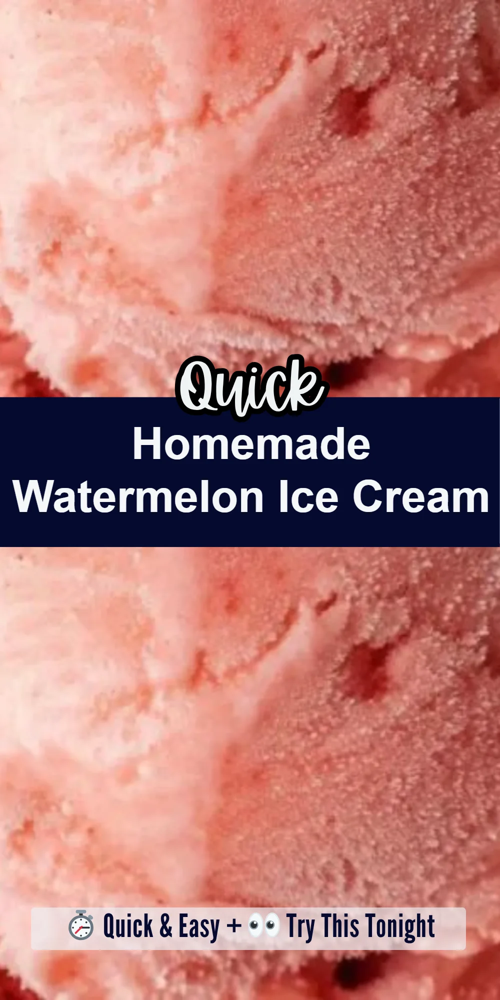 Homemade Watermelon Ice Cream