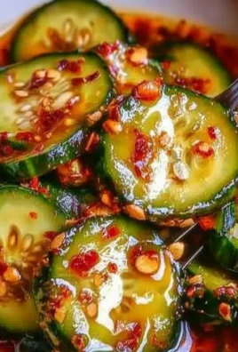 Delicious Korean cucumber salad served in a bowl with fresh vegetables