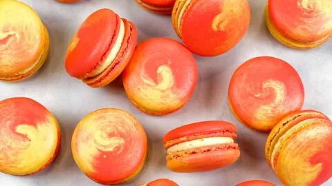 Mango Macarons