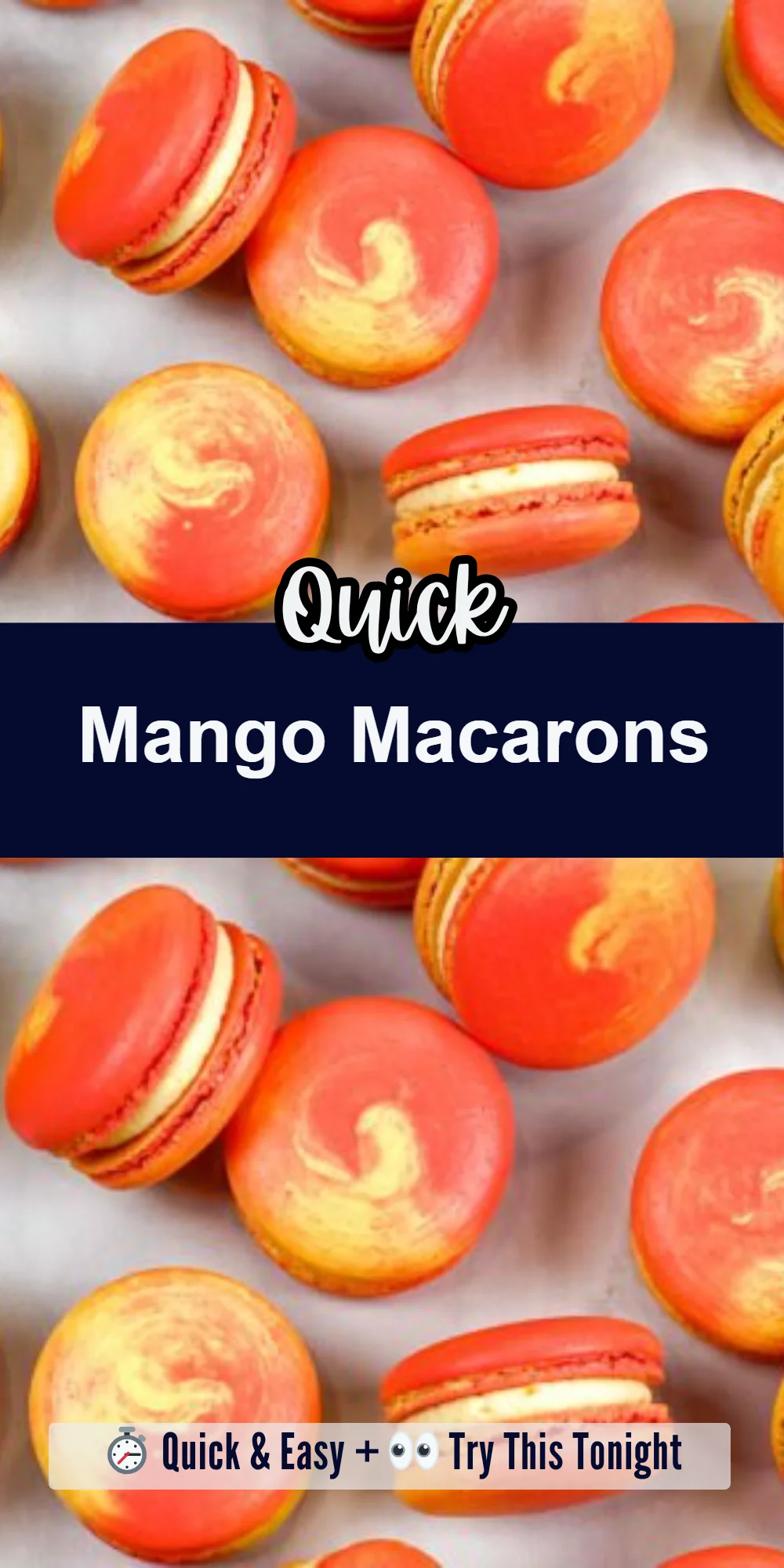 Mango Macarons