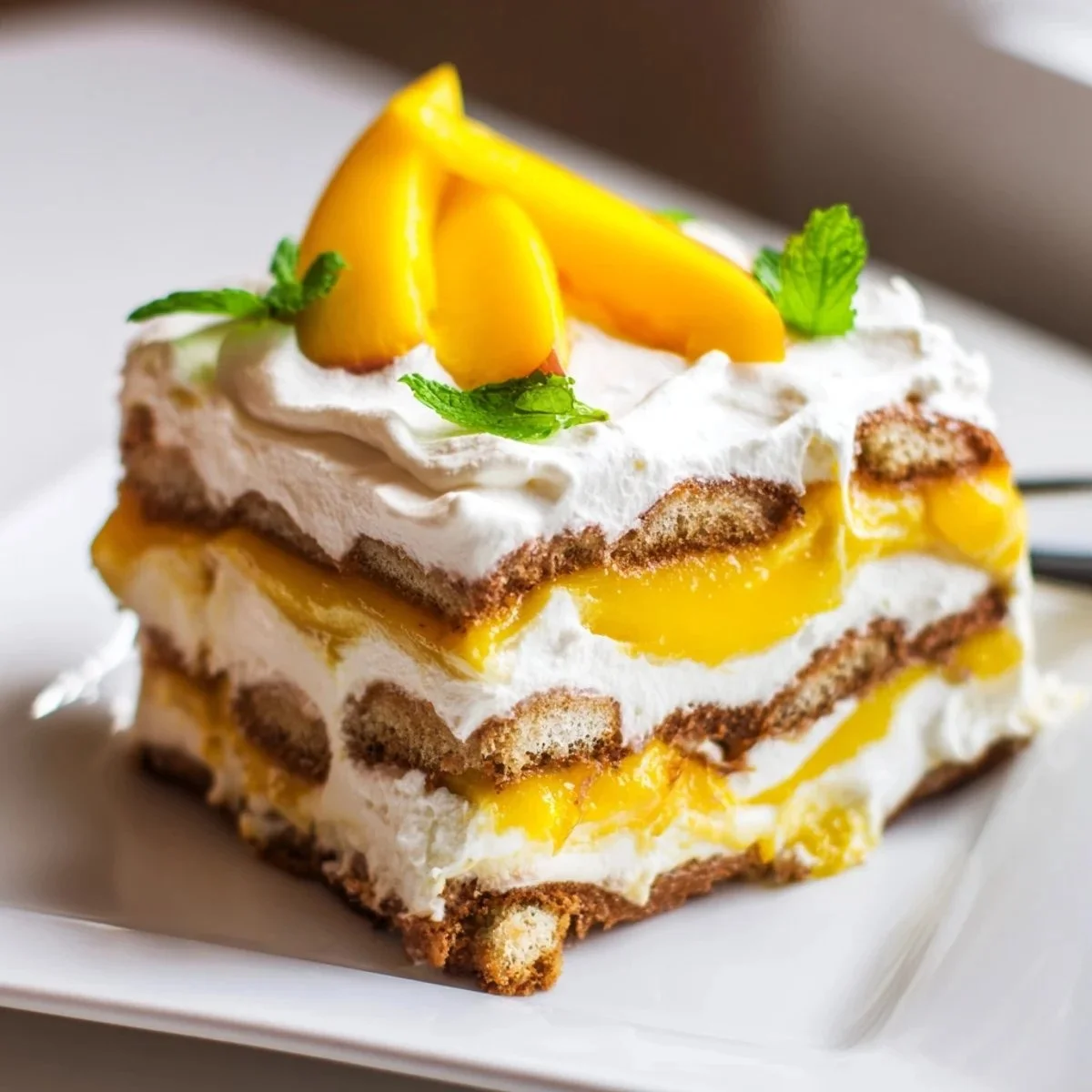 Mango Tiramisu Tropical Italian Dessert
