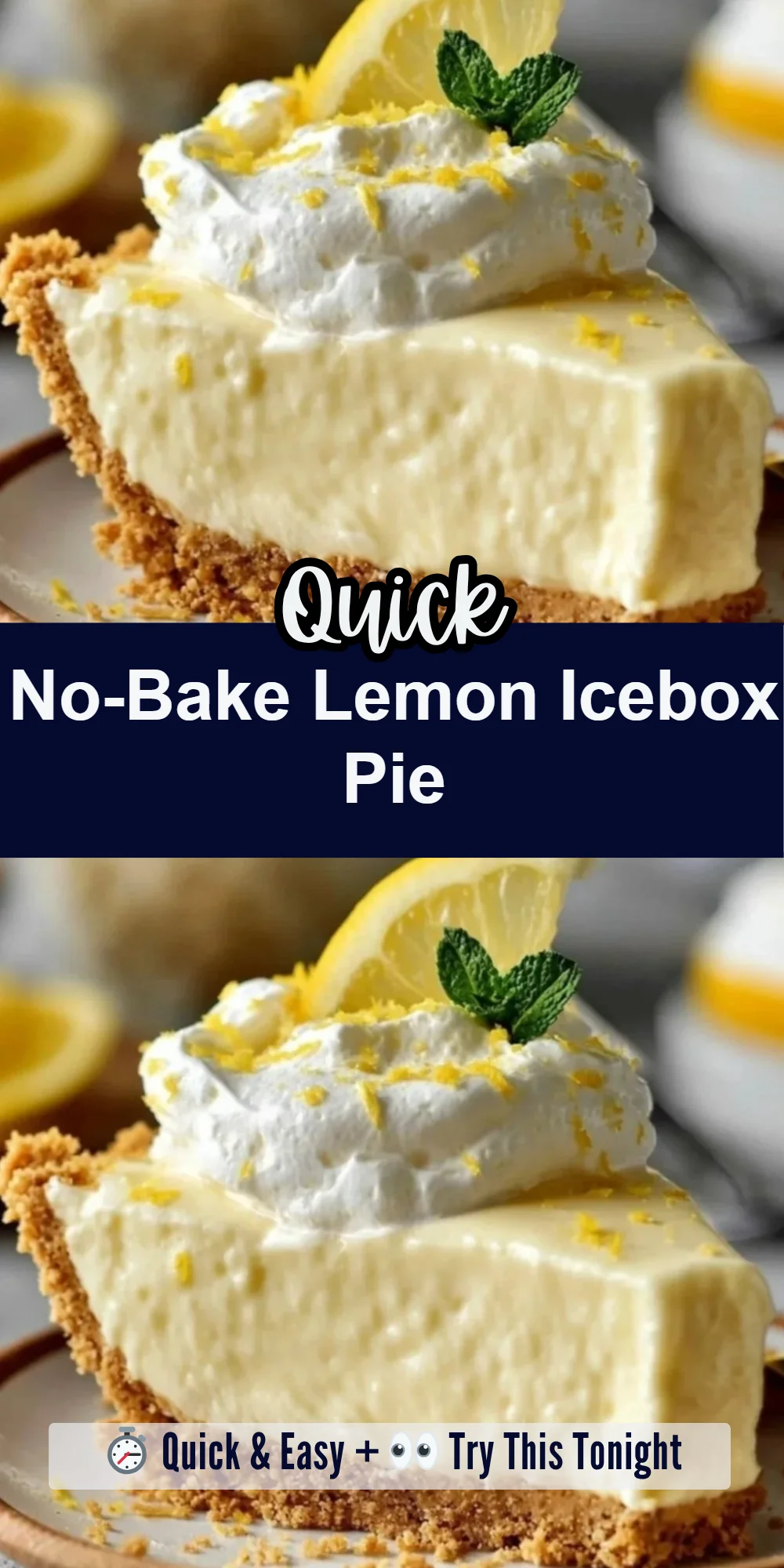 No-Bake Lemon Icebox Pie