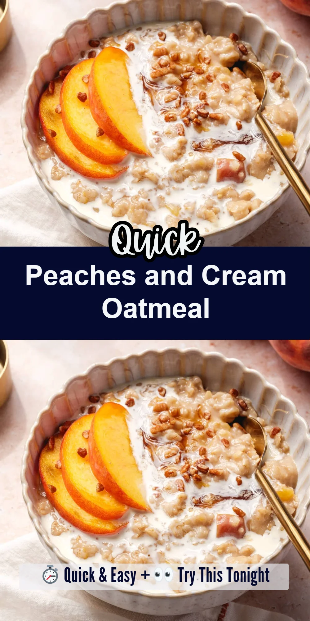 Peaches and Cream Oatmeal